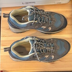 L.L. Bean Women's Blue and Brown Hiking Sneakers